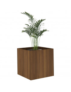 Fioriera Rovere Marrone 40x40x40 cm in Legno Multistrato 2