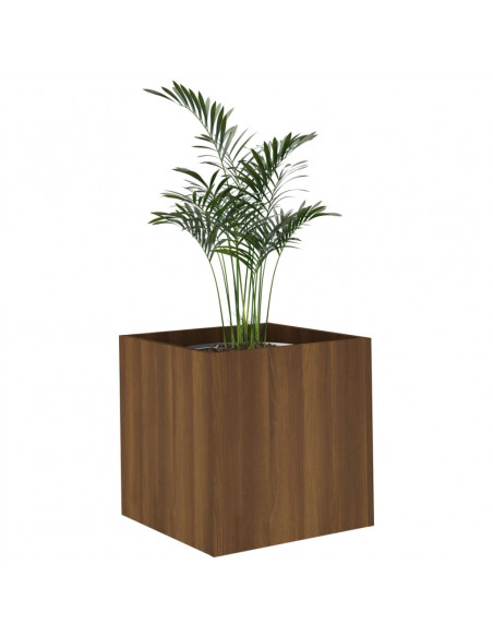 Fioriera Rovere Marrone 40x40x40 cm in Legno Multistrato