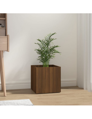 Fioriera Rovere Marrone 40x40x40 cm in Legno Multistrato
