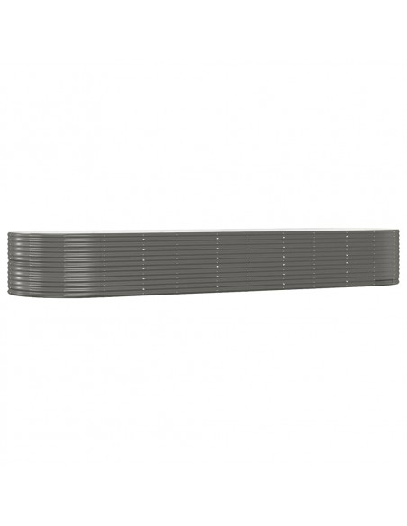 Letto Giardino Acciaio Zincato 447x140x68 cm Grigio
