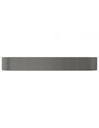 Letto Giardino Acciaio Zincato 447x140x68 cm Grigio