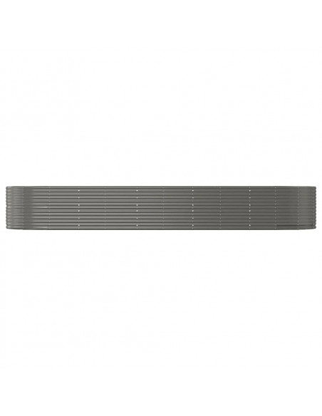 Letto Giardino Acciaio Zincato 447x140x68 cm Grigio