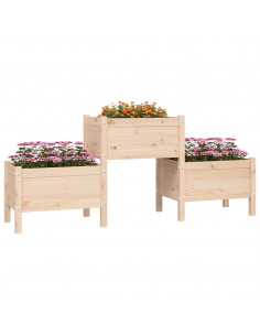 Fioriera 178,5x44x75 cm in Legno Massello di Pino 2