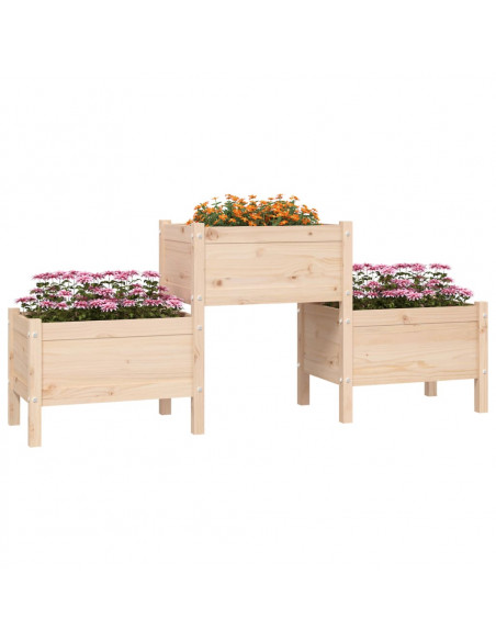 Fioriera 178,5x44x75 cm in Legno Massello di Pino