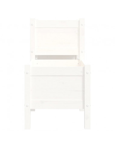 Fioriera Bianca 178,5x44x75 cm in Legno Massello di Pino