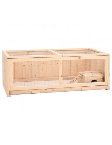 Gabbia per Criceti 104x52x38 cm in Legno Massello di Abete