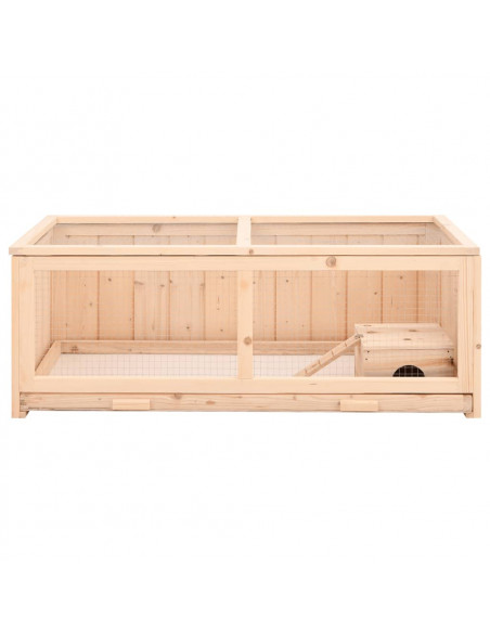 Gabbia per Criceti 104x52x38 cm in Legno Massello di Abete