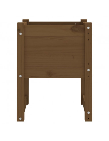 Fioriera Miele 40x40x52,5 cm in Legno Massello di Pino