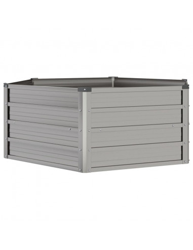 Letto Rialzato da Giardino Ruggine 129x129x45 cm Acciaio Corten