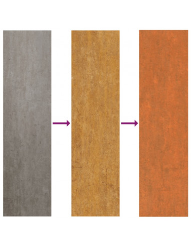 Letto Rialzato da Giardino Ruggine 129x129x45 cm Acciaio Corten