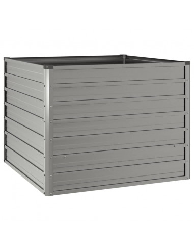 Letto Rialzato da Giardino Ruggine 100x100x77 cm Acciaio Corten