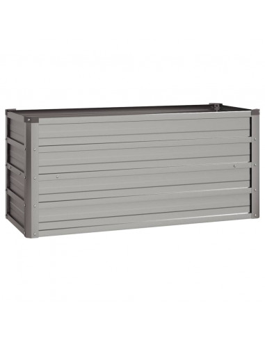 Letto Rialzato da Giardino Ruggine 100x40x45 cm Acciaio Corten