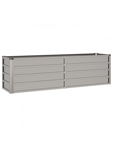 Letto Rialzato da Giardino Ruggine 160x40x45 cm Acciaio Corten