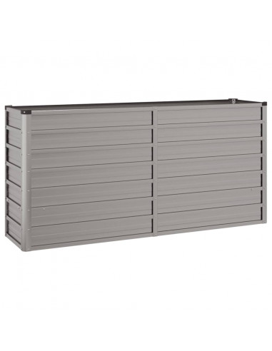 Letto Rialzato da Giardino Ruggine 160x40x77 cm Acciaio Corten