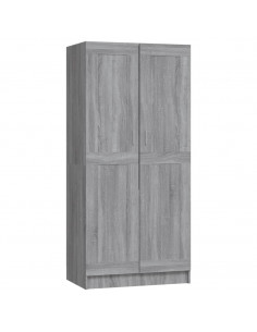 Armadio Grigio Sonoma 82,5x51,5x180 cm in Legno Multistrato 2