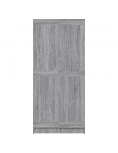 Armadio Grigio Sonoma 82,5x51,5x180 cm in Legno Multistrato