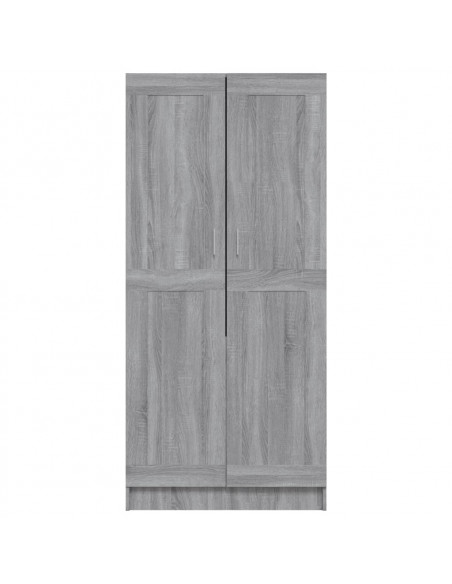 Armadio Grigio Sonoma 82,5x51,5x180 cm in Legno Multistrato