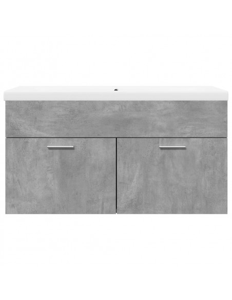 Mobile da Bagno con Lavabo Integrato Grigio Cemento