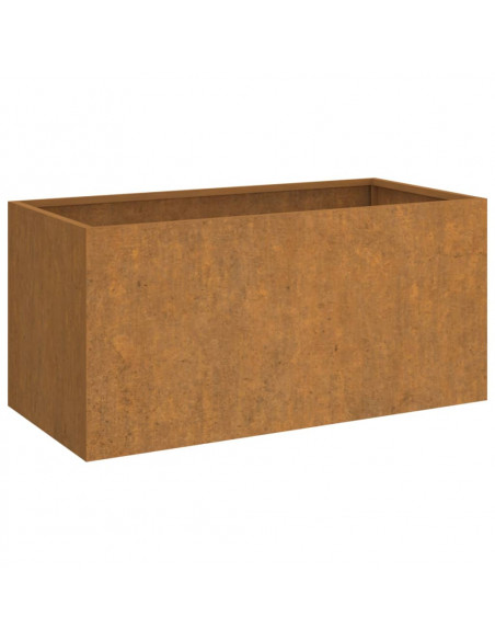 Fioriera 62x30x29 cm Acciaio Corten