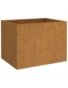 Fioriera 62x47x46 cm Acciaio Corten 2