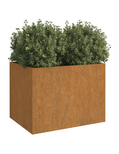 Fioriera 62x47x46 cm Acciaio Corten