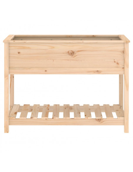 Fioriera con Mensola 111,5x54x81 cm in Legno Massello di Pino
