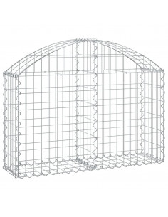 Cesto Gabbione ad Arco 100x30x60/80 cm Ferro Zincato 2