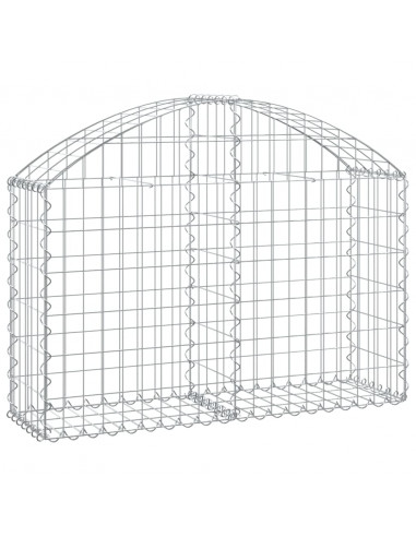 Cesto Gabbione ad Arco 100x30x60/80 cm Ferro Zincato