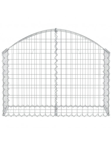 Cesto Gabbione ad Arco 100x30x60/80 cm Ferro Zincato