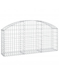 Cesto Gabbione ad Arco 150x30x60/80 cm Ferro Zincato 2