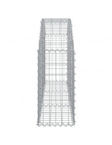 Cesto Gabbione ad Arco 150x30x60/80 cm Ferro Zincato