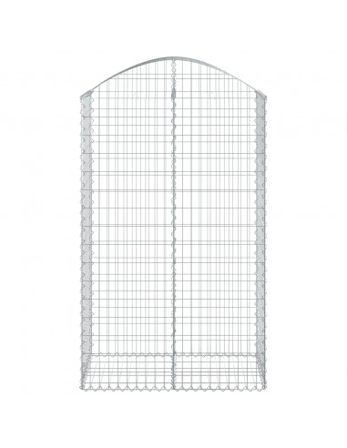 Cesto Gabbione ad Arco 100x50x160/180 cm Ferro Zincato