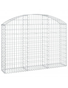 Cesto Gabbione ad Arco 150x30x100/120 cm Ferro Zincato 2