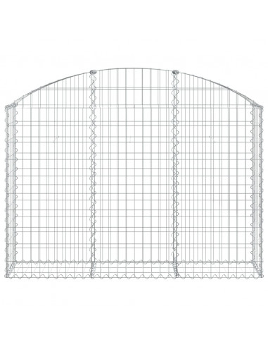 Cesto Gabbione ad Arco 150x30x100/120 cm Ferro Zincato
