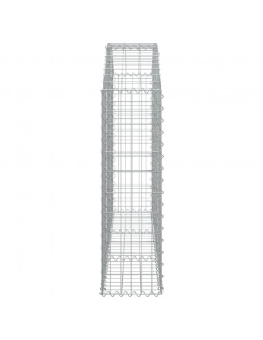 Cesto Gabbione ad Arco 150x30x100/120 cm Ferro Zincato