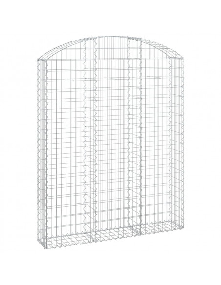 Cesto Gabbione ad Arco 150x30x180/200 cm Ferro Zincato