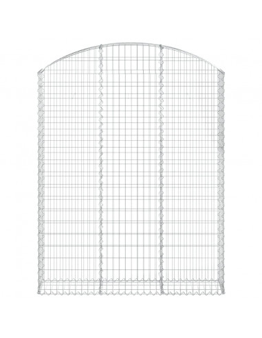 Cesto Gabbione ad Arco 150x30x180/200 cm Ferro Zincato