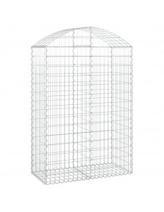 Cesto Gabbione ad Arco 100x50x140/160 cm Ferro Zincato 2