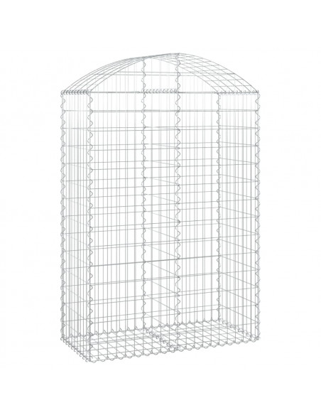Cesto Gabbione ad Arco 100x50x140/160 cm Ferro Zincato