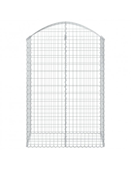 Cesto Gabbione ad Arco 100x50x140/160 cm Ferro Zincato