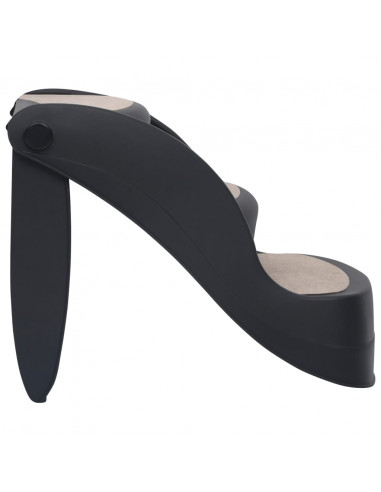 Scala per Cani Pieghevole con 3 Gradini Nera