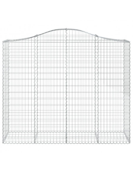 Cesti Gabbioni ad Arco 10 pz 200x50x160/180 cm Ferro Zincato