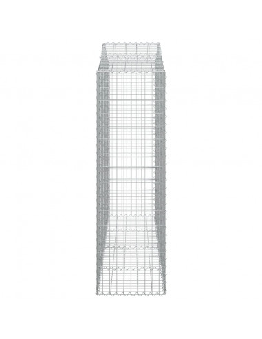 Cesti Gabbioni ad Arco 8 pz 200x50x160/180 cm Ferro Zincato