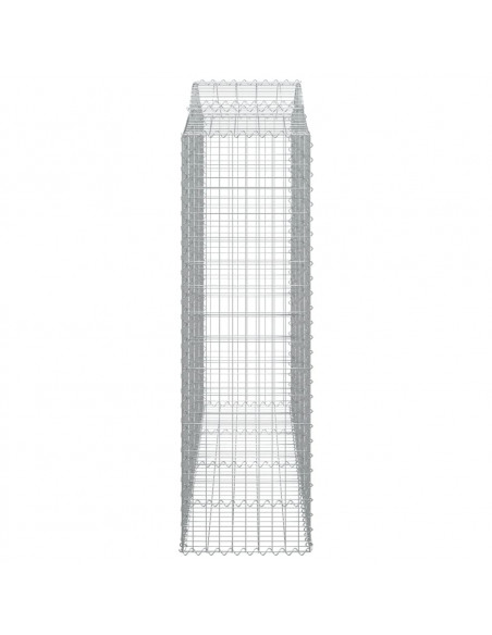 Cesti Gabbioni ad Arco 8 pz 200x50x160/180 cm Ferro Zincato