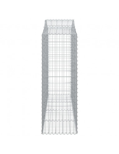 Cesti Gabbioni ad Arco 40 pz 200x50x140/160 cm Ferro Zincato