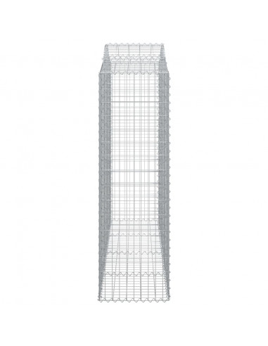 Cesti Gabbioni ad Arco 12 pz 200x50x160/180 cm Ferro Zincato