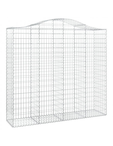 Cesti Gabbioni ad Arco 7 pz 200x50x180/200 cm Ferro Zincato