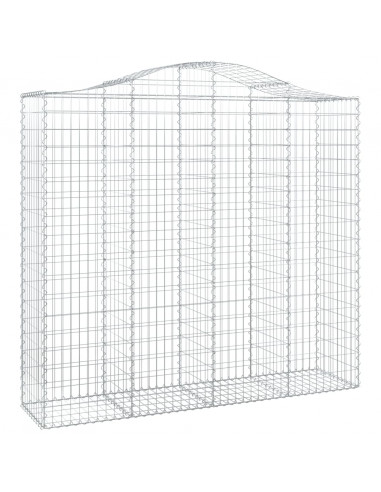 Cesti Gabbioni ad Arco 4 pz 200x50x180/200 cm Ferro Zincato