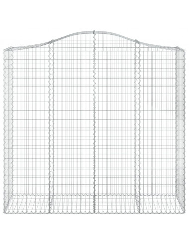 Cesti Gabbioni ad Arco 4 pz 200x50x180/200 cm Ferro Zincato