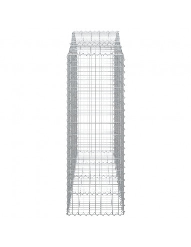 Cesti Gabbioni ad Arco 14 pz 200x50x140/160 cm Ferro Zincato